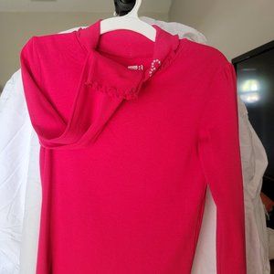 Crazy 8 Pink Turtleneck w/ Rhinestone heart XL